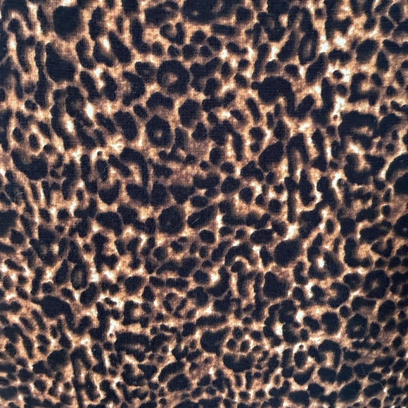 Talbots Leopard Print Tie-Front Dressy Tee XSmall - Picture 3 of 8